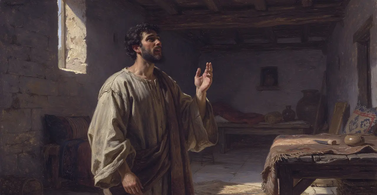 Job 36:1-7 — Job, oil painting · TruthPrints