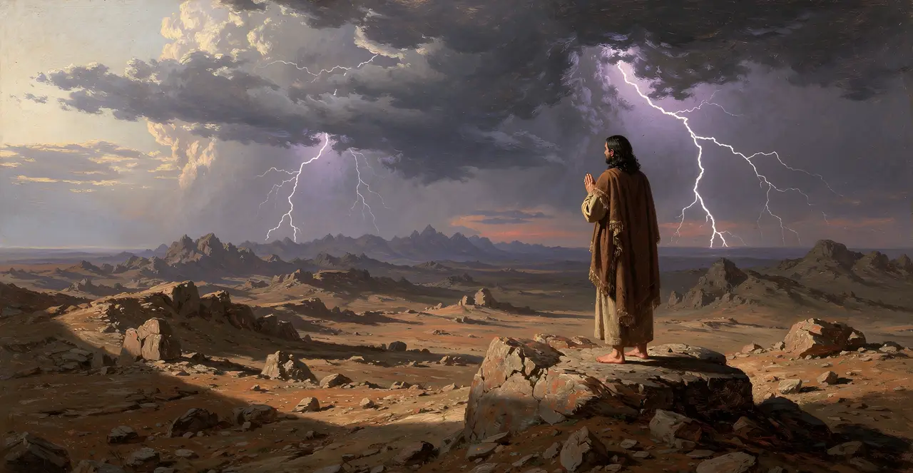 Job 36:21-28 — Job, oil painting · TruthPrints