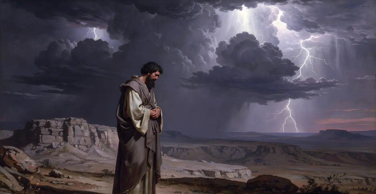 Job 37:13-18 — Job, oil painting · TruthPrints