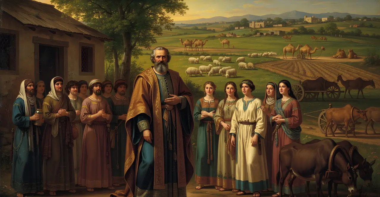 Job 42:12-16 — Job, oil painting · TruthPrints