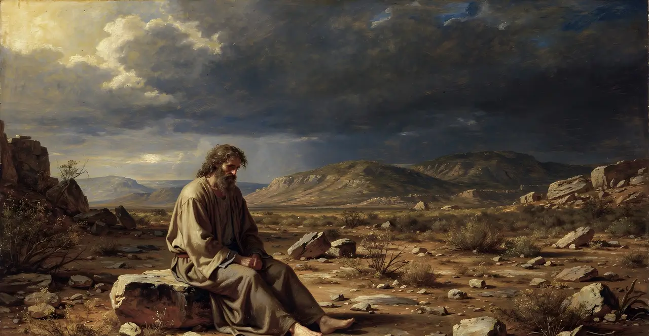 Job 5:1-7 — Job, oil painting · TruthPrints