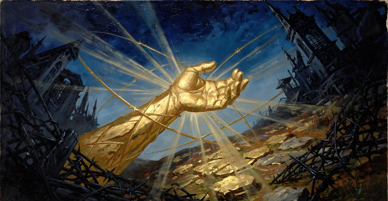 Job 5:15-21 — Job, oil painting · TruthPrints