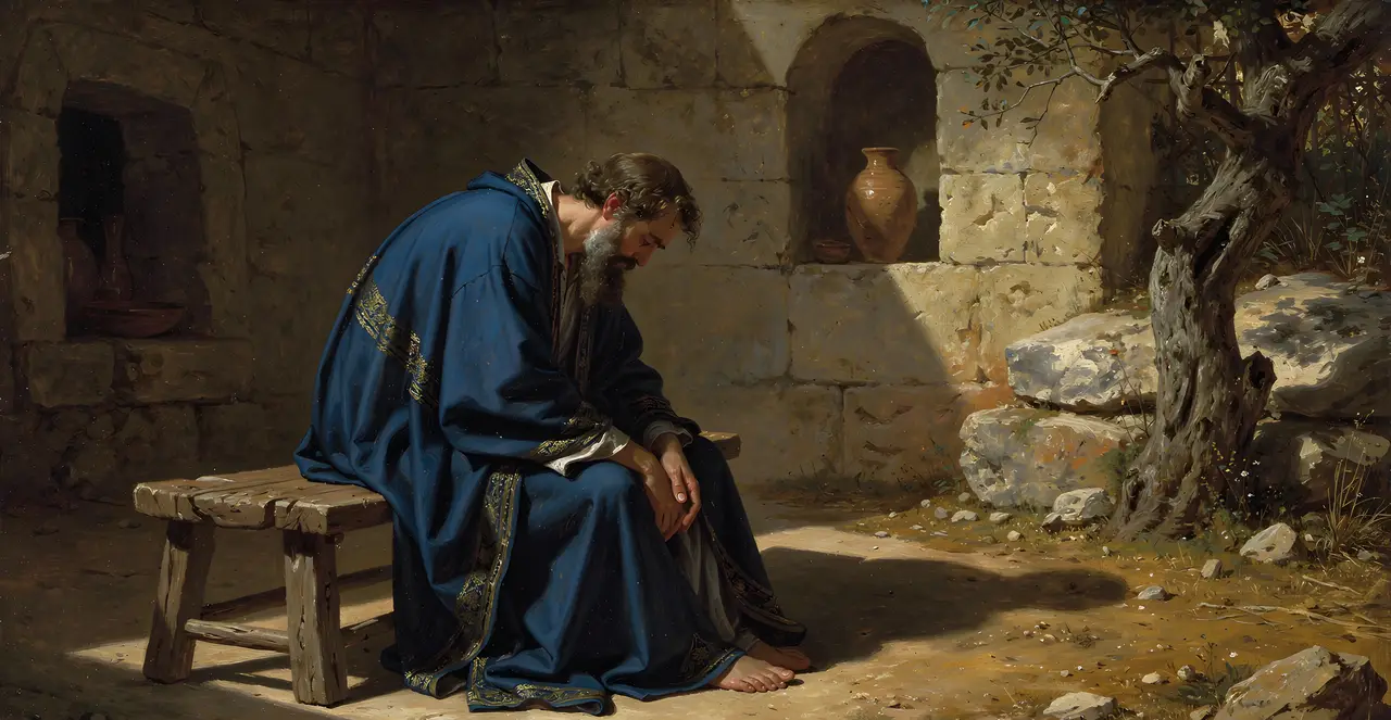 Job 5:8-14 — Job, oil painting · TruthPrints