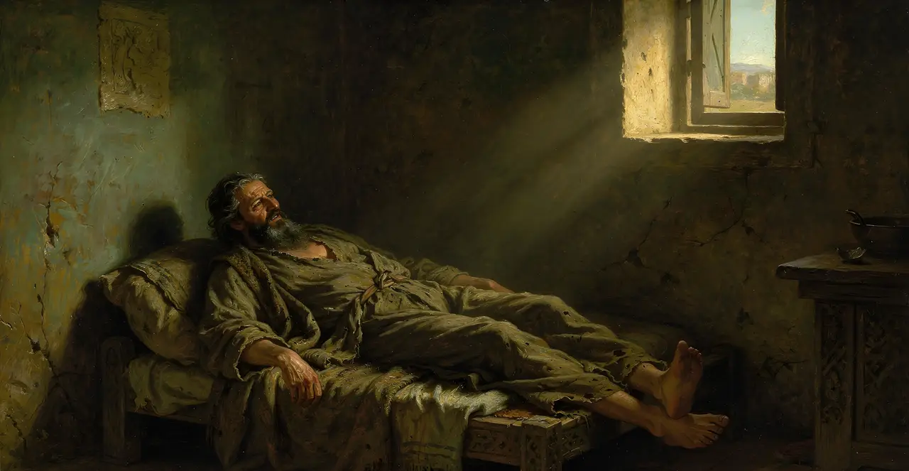 Job 7:12-18 — Job, oil painting · TruthPrints