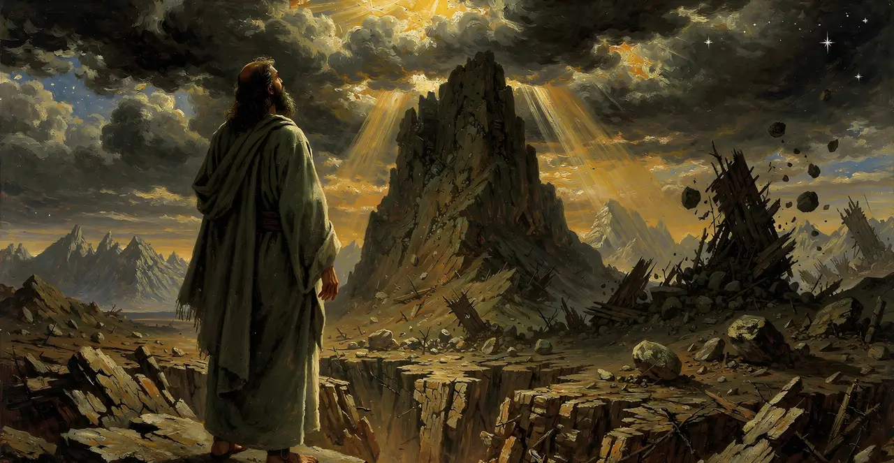 Job 9:1-8 — Job, oil painting · TruthPrints