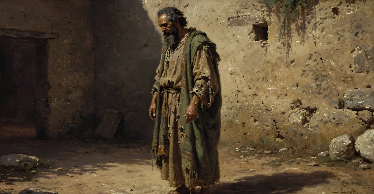 Job 9:35 — Job, oil painting · TruthPrints