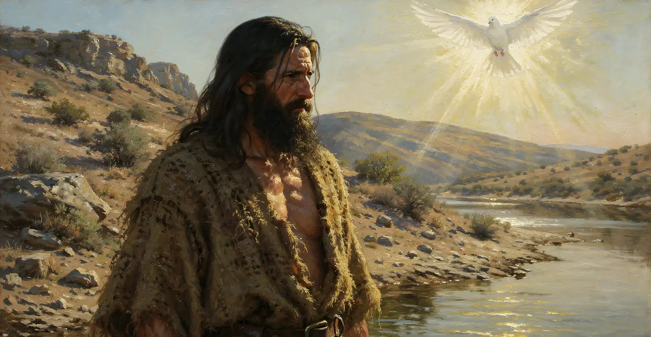 John 1:30-33 — John, oil painting · TruthPrints