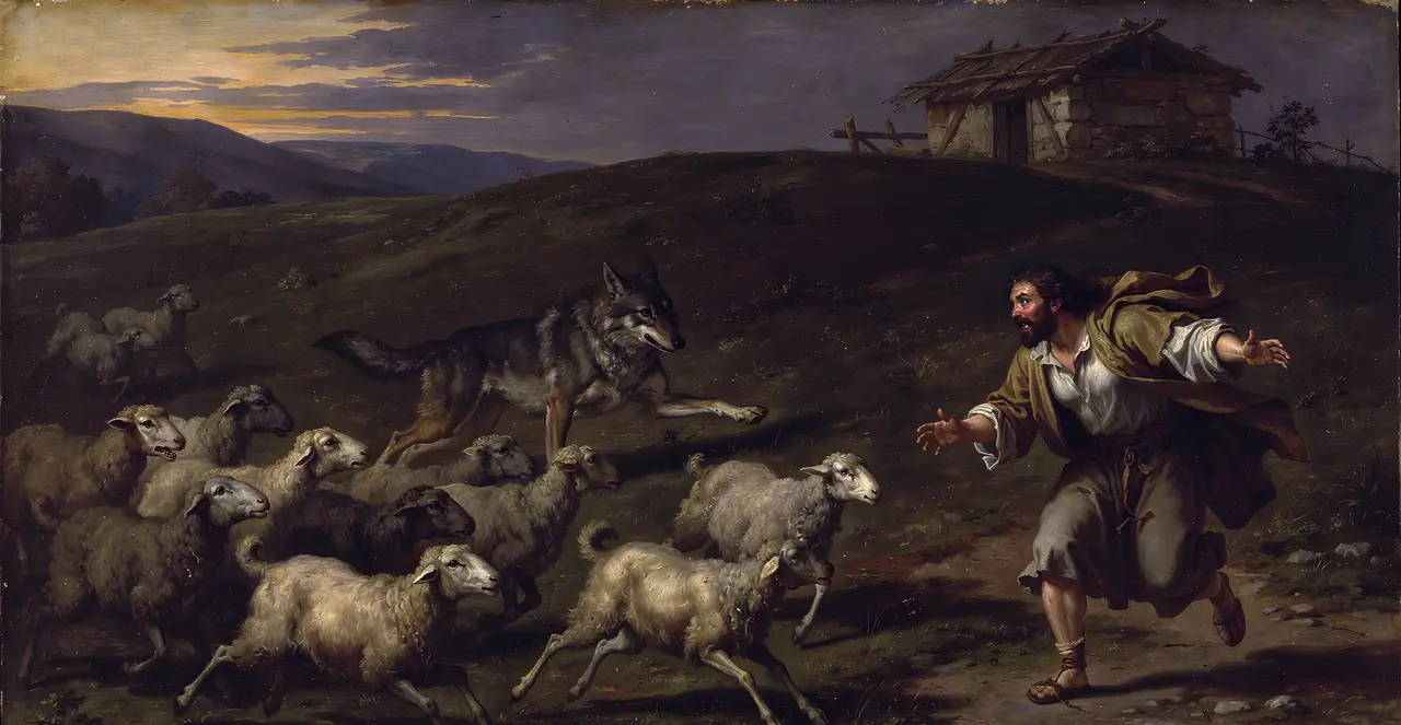 John 10:12-15 — John, oil painting · TruthPrints