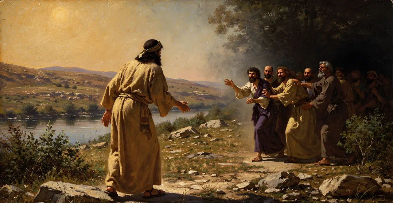 John 10:36-40 — John, oil painting · TruthPrints