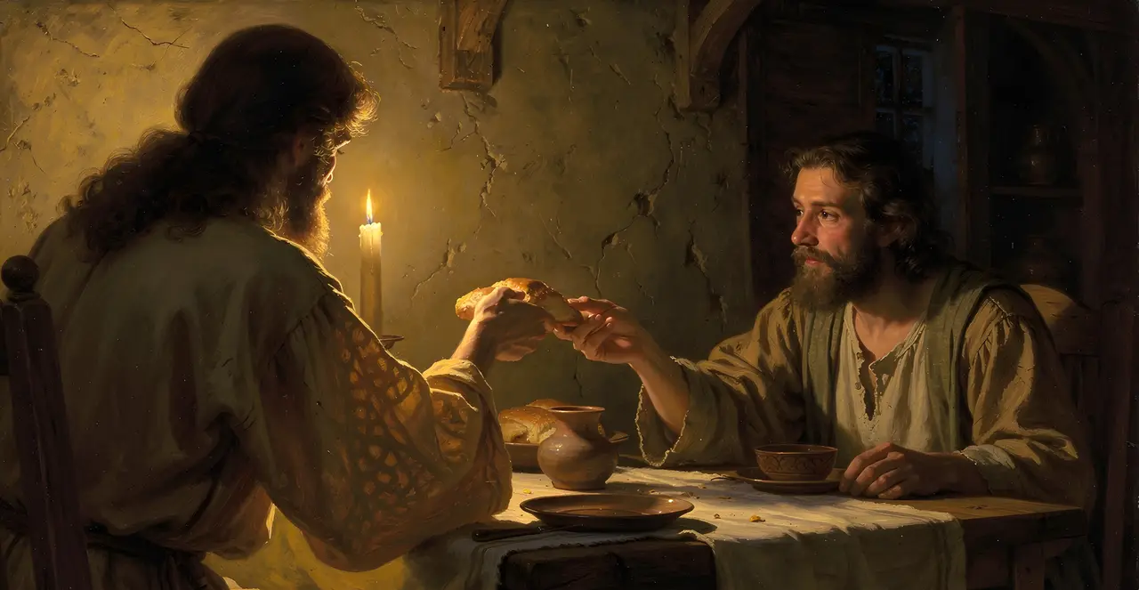 John 13:26-29 — John, oil painting · TruthPrints