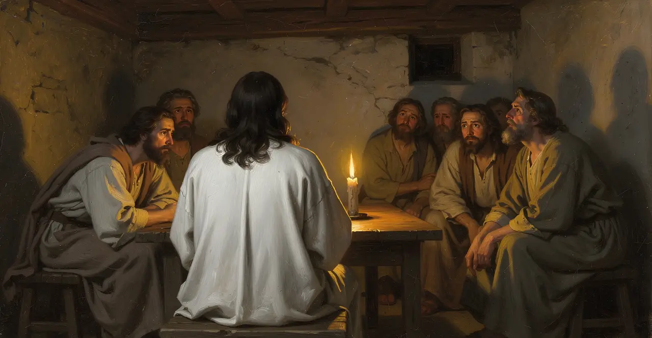 John 16:6-11 — John, oil painting · TruthPrints
