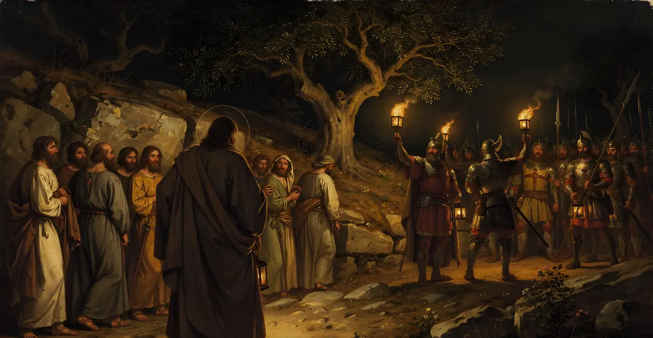 John 18:1-4 — John, oil painting · TruthPrints