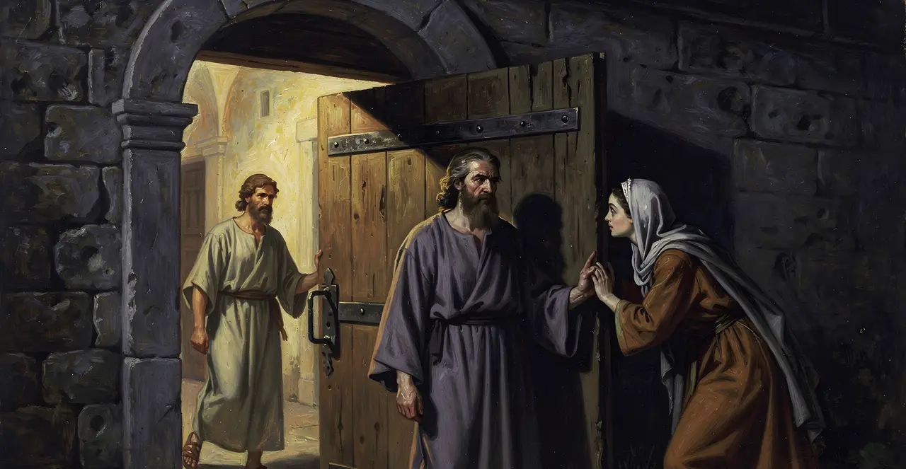 John 18:15-17 — John, oil painting · TruthPrints