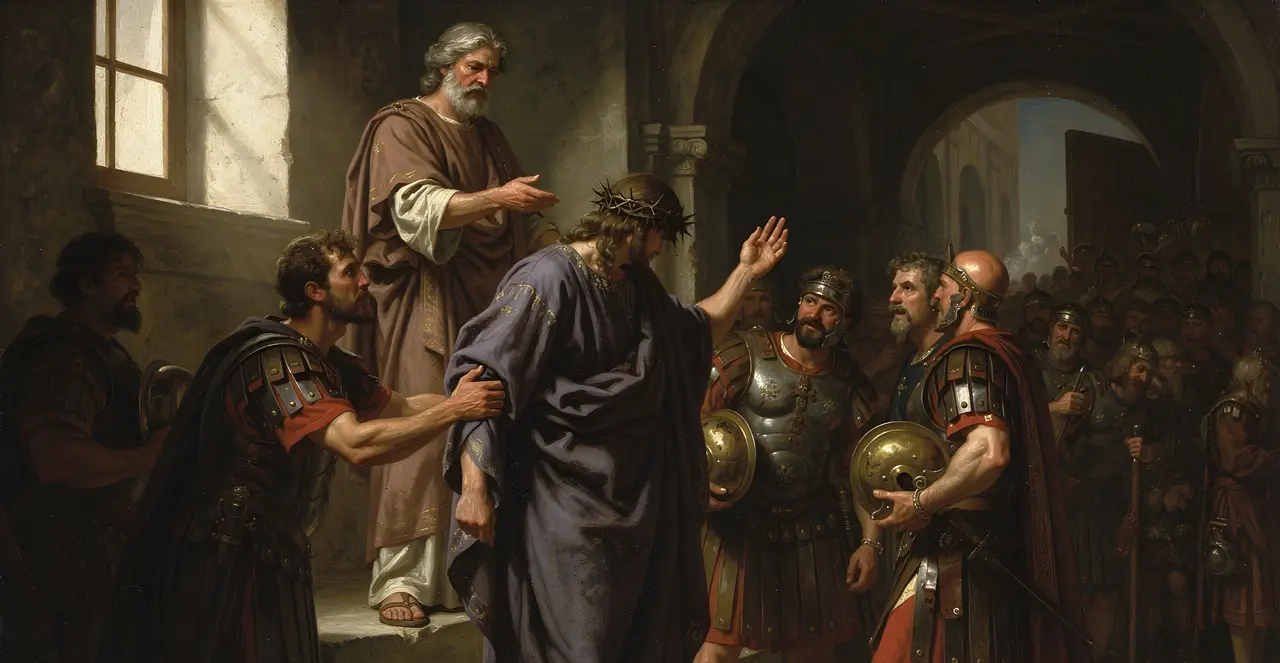 John 19:1-5 — John, oil painting · TruthPrints