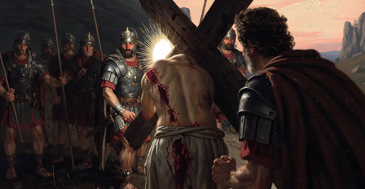 John 19:17-20 — John, oil painting · TruthPrints