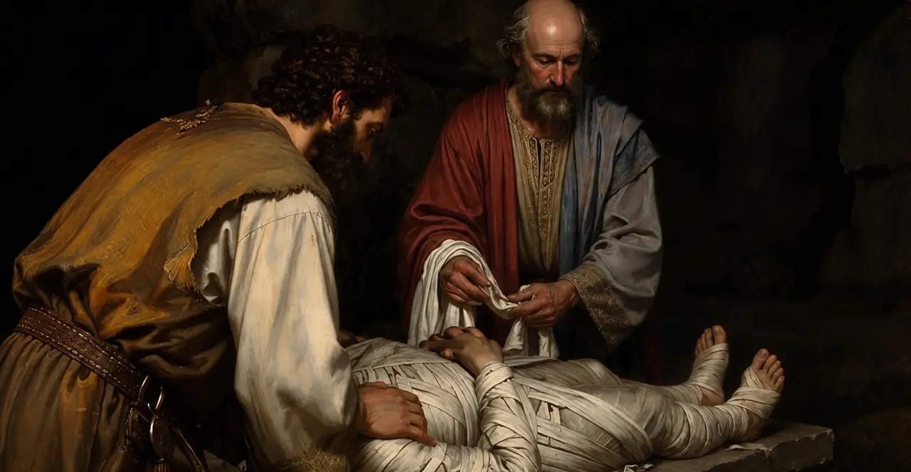 John 19:39-42 — John, oil painting · TruthPrints