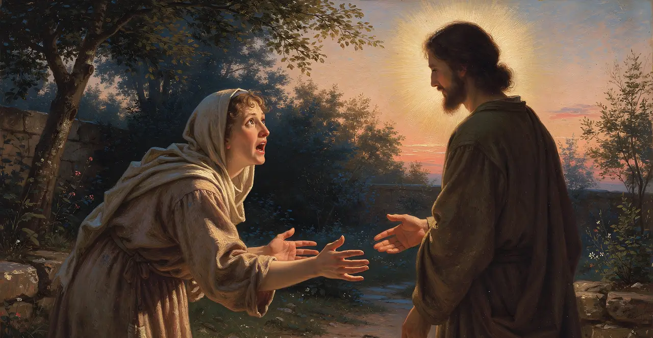 John 20:15-17 — John, oil painting · TruthPrints