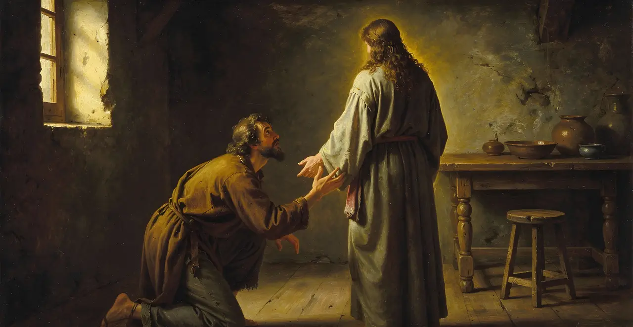 John 20:25-27 — John, oil painting · TruthPrints