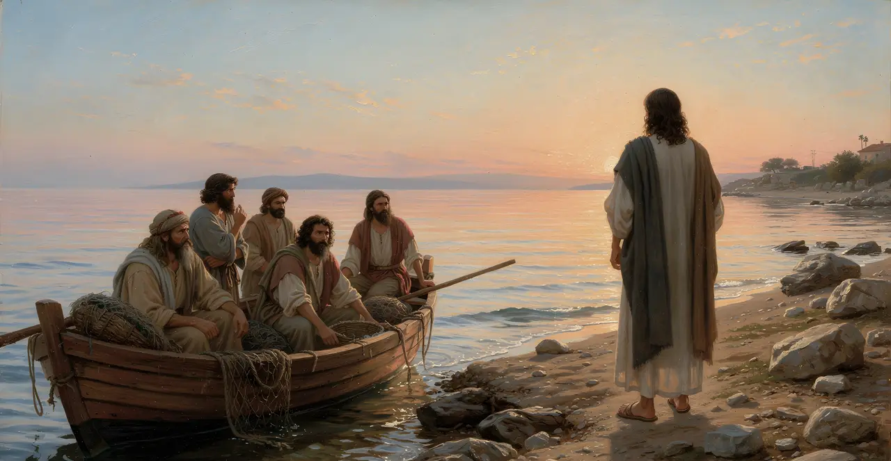 John 21:1-5 — John, oil painting · TruthPrints