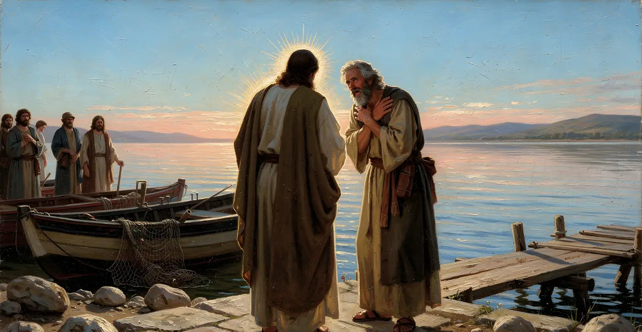 John 21:14-16 — John, oil painting · TruthPrints