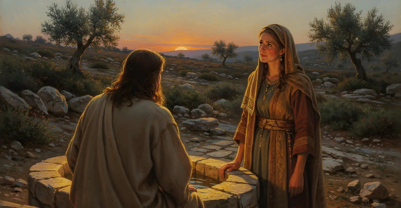 John 4:22-26 — John, oil painting · TruthPrints