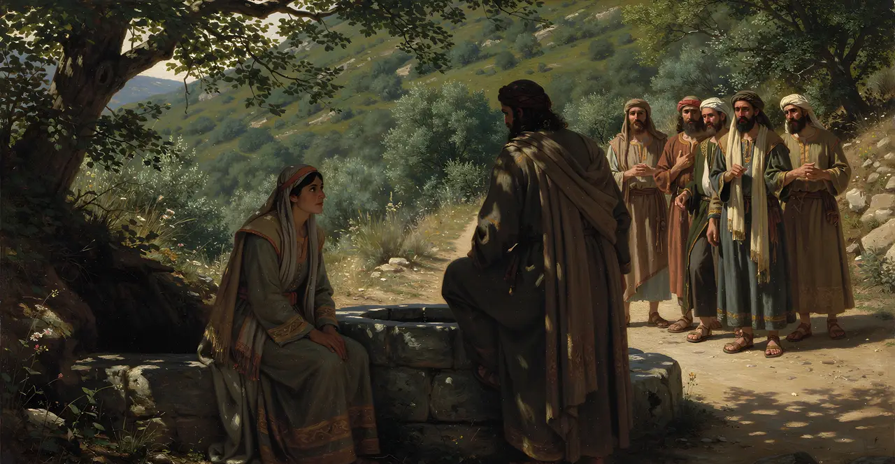 John 4:27-32 — John, oil painting · TruthPrints
