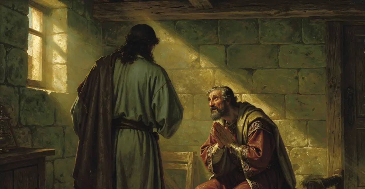 John 4:47-51 — John, oil painting · TruthPrints