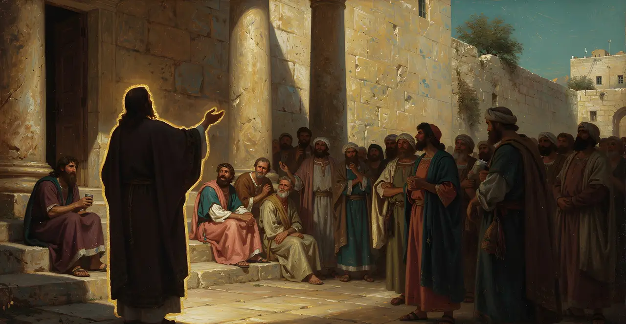 John 7:23-27 — John, oil painting · TruthPrints