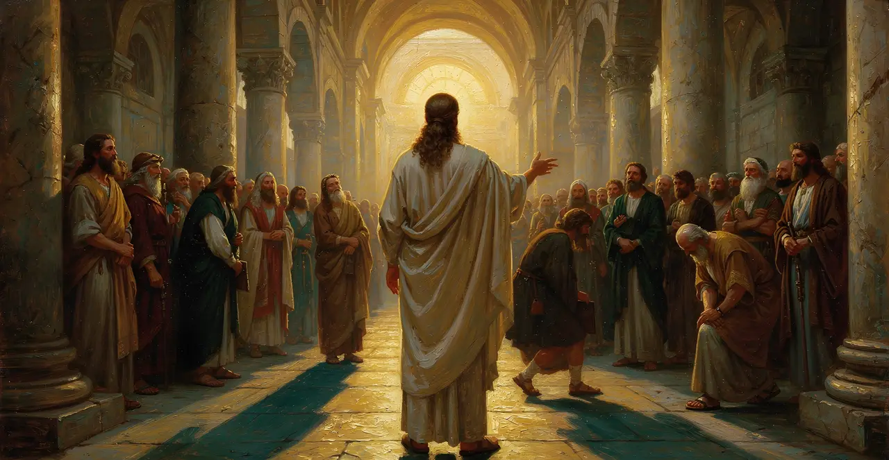 John 7:28-31 — John, oil painting · TruthPrints