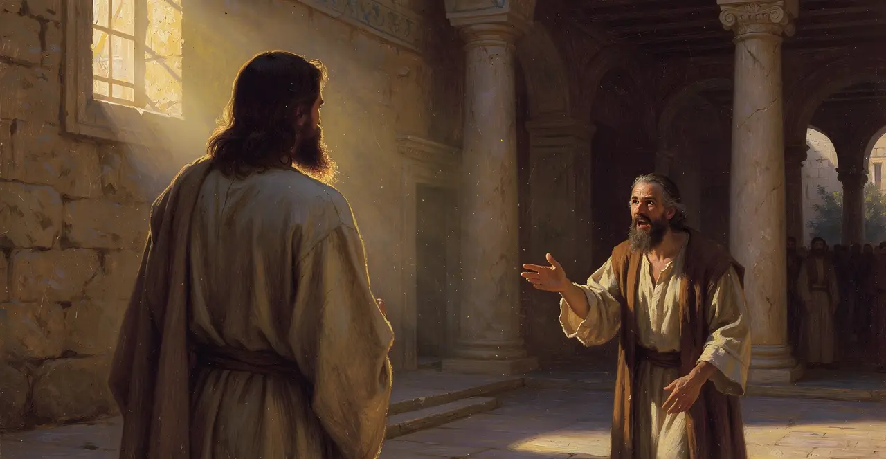 John 8:55-59 — John, oil painting · TruthPrints