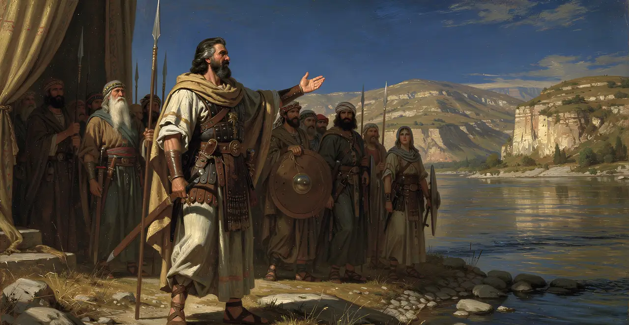 Joshua 1:14-15 — Joshua, oil painting · TruthPrints