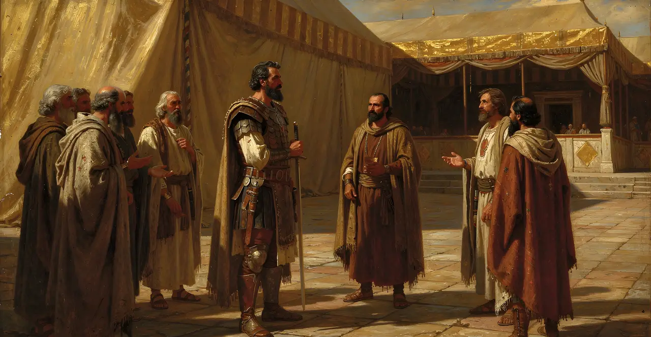 Joshua 1:16-18 — Joshua, oil painting · TruthPrints