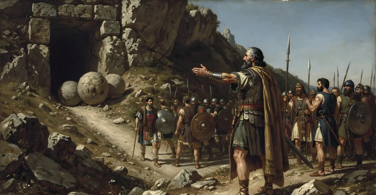 Joshua 10:14-18 — Joshua, oil painting · TruthPrints