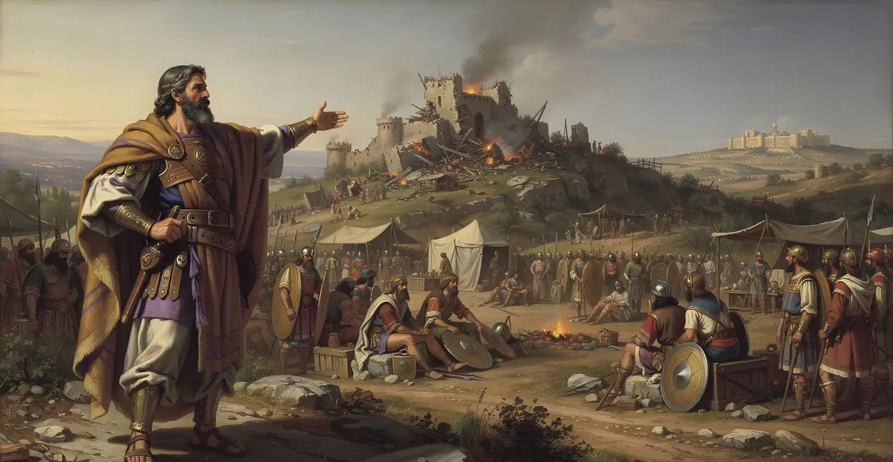 Josua 10,30-31 — Josua, Ölgemälde · TruthPrints