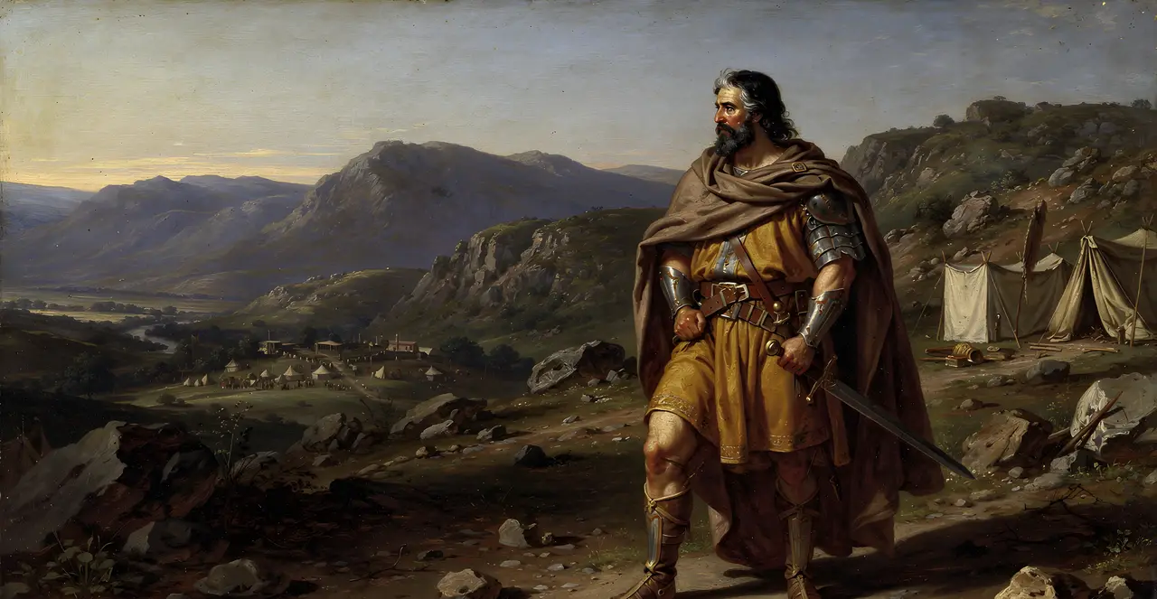 Joshua 10:40-43 — Joshua, oil painting · TruthPrints