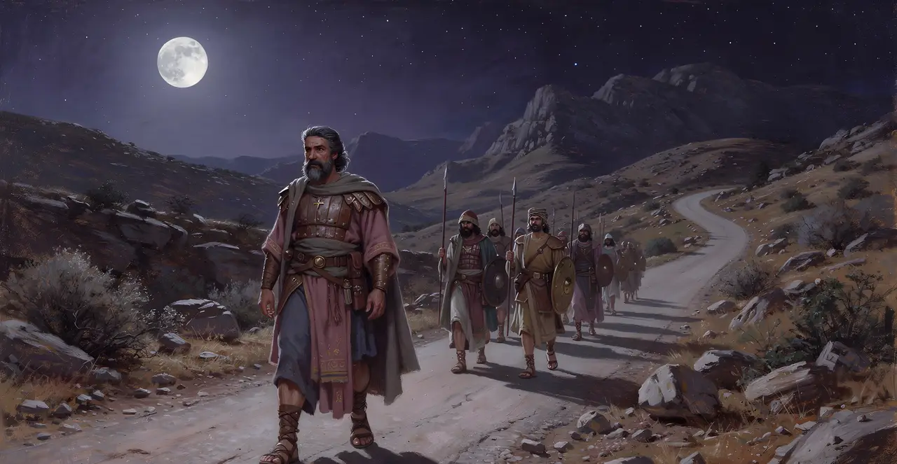 Joshua 10:6-9 — Joshua, oil painting · TruthPrints