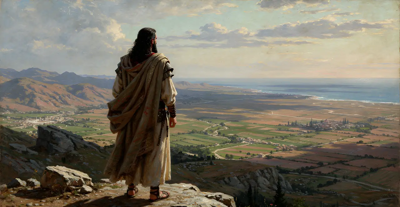 Joshua 13:1-3 — Joshua, oil painting · TruthPrints