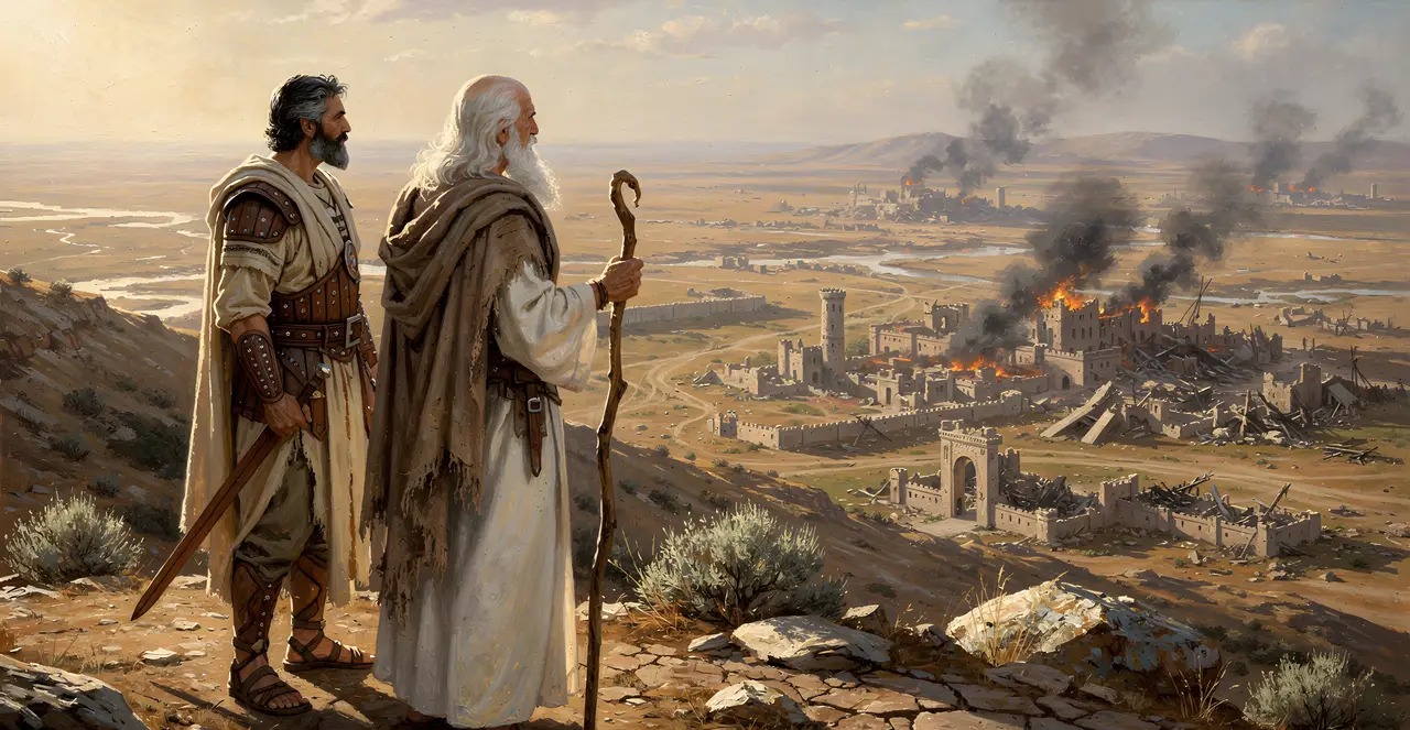 Joshua 13:21-23 — Joshua, oil painting · TruthPrints