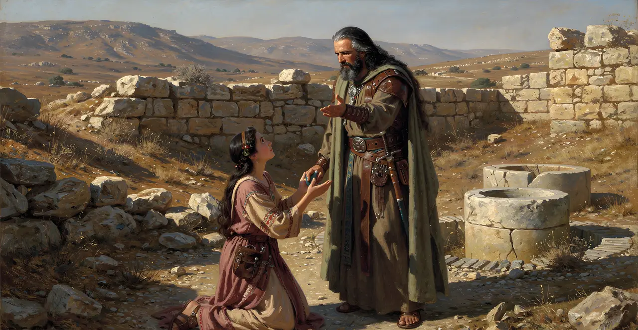 Joshua 15:19-31 — Joshua, oil painting · TruthPrints