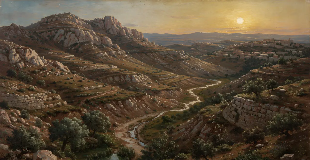 Joshua 15:7-8 — Joshua, oil painting · TruthPrints