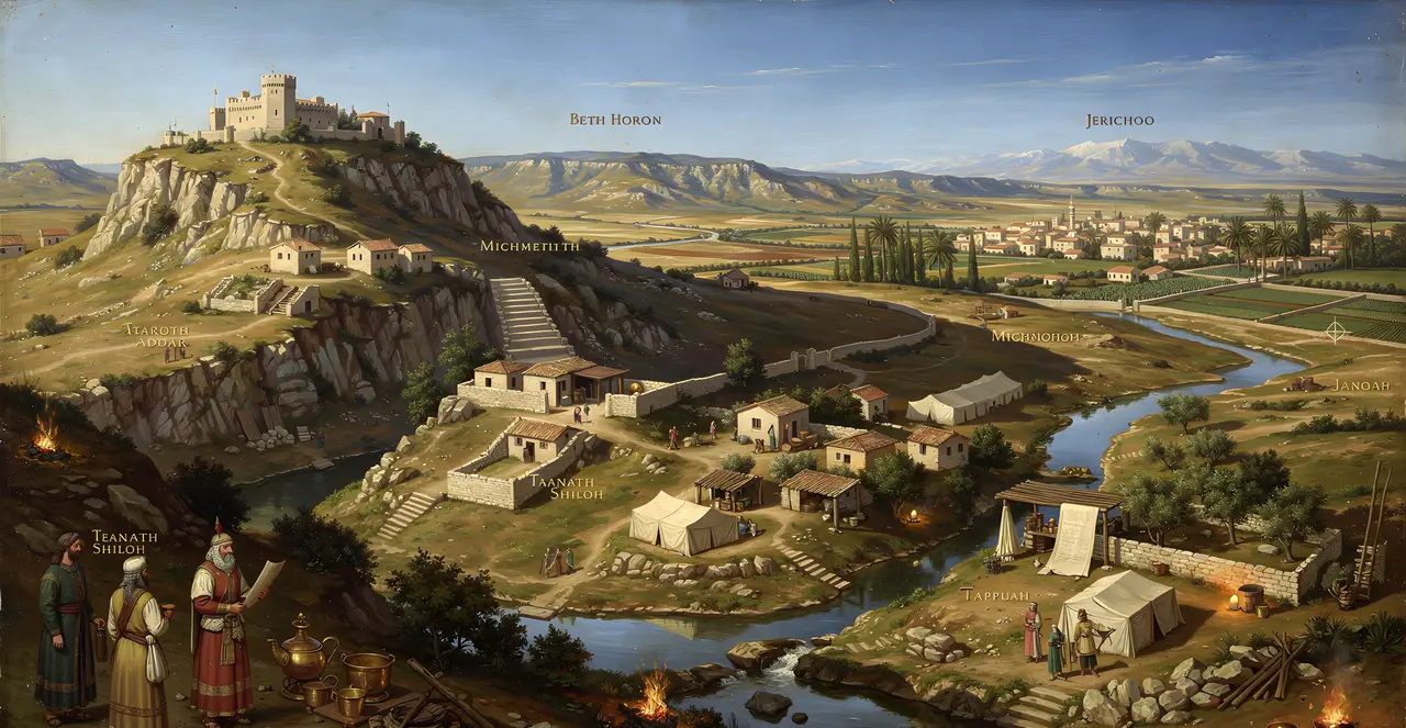 Joshua 16:5-8 — Joshua, oil painting · TruthPrints