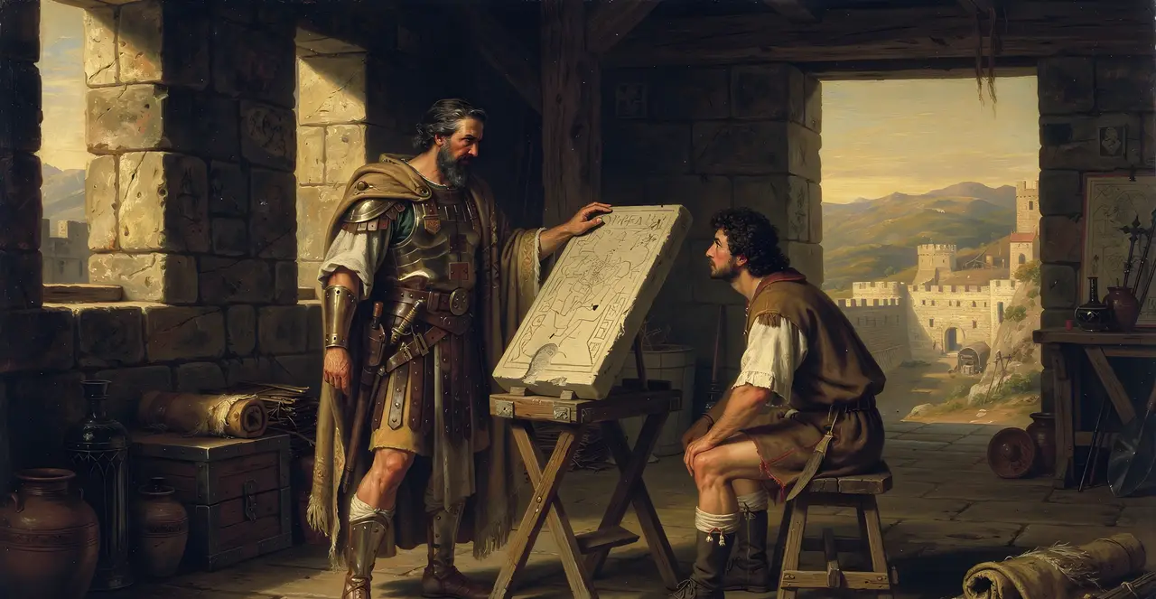 Josua 17,11-13 — Josua, Ölgemälde · TruthPrints