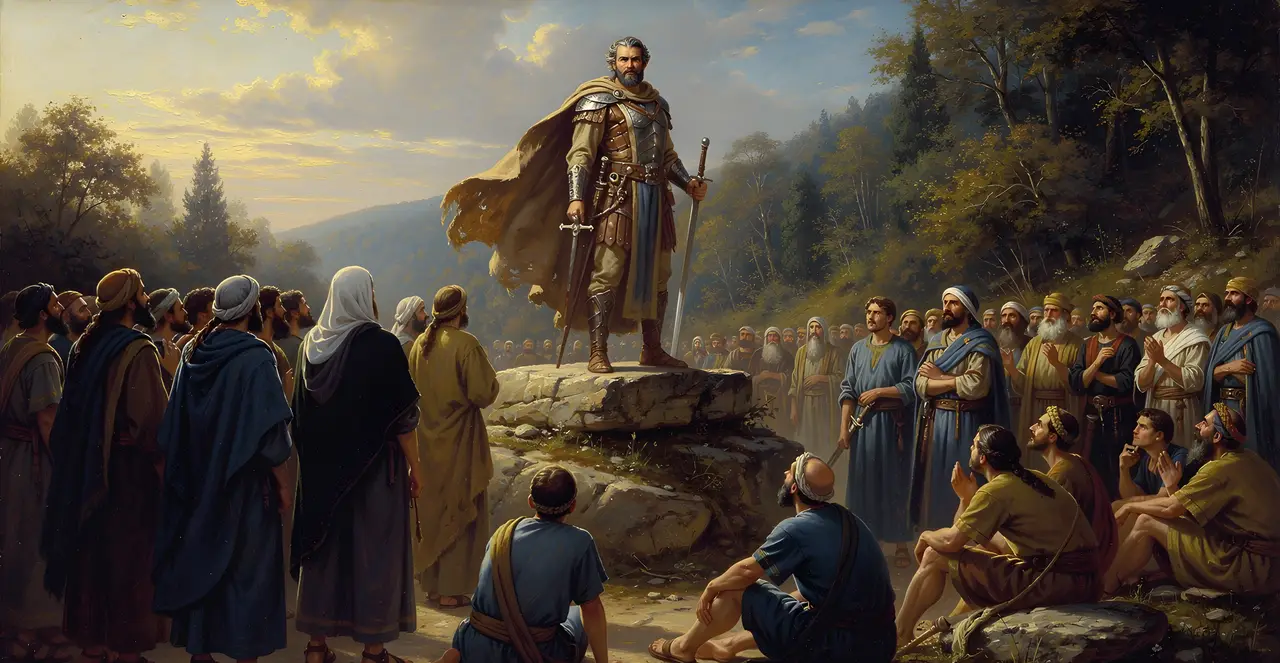 Joshua 17:14-15 — Joshua, oil painting · TruthPrints