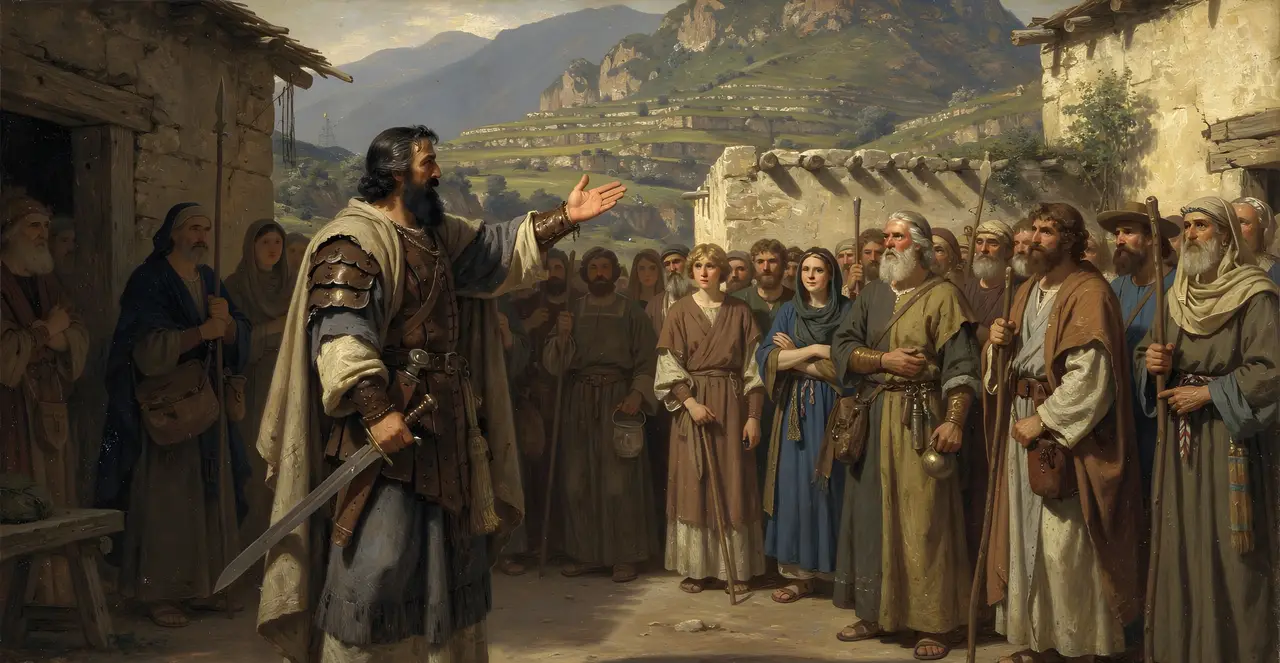 Joshua 17:16-17 — Joshua, oil painting · TruthPrints