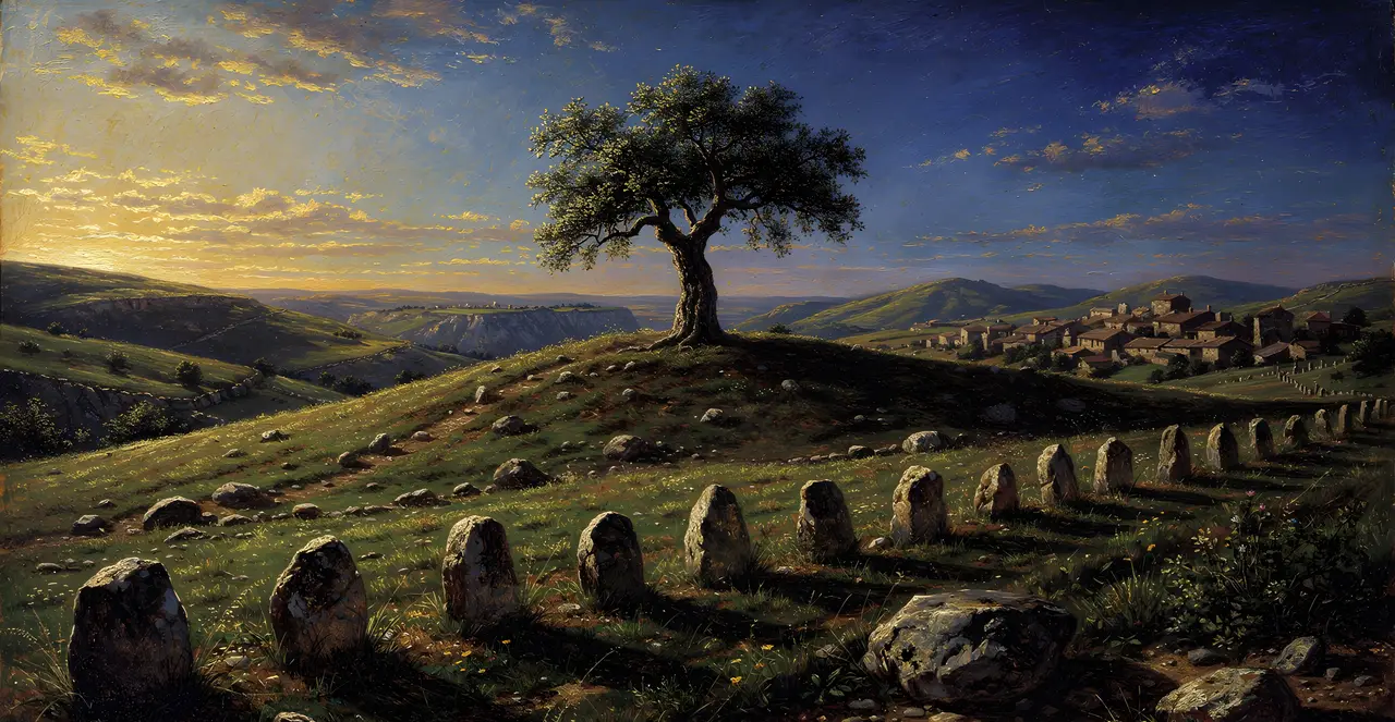 Joshua 17:6-8 — Joshua, oil painting · TruthPrints