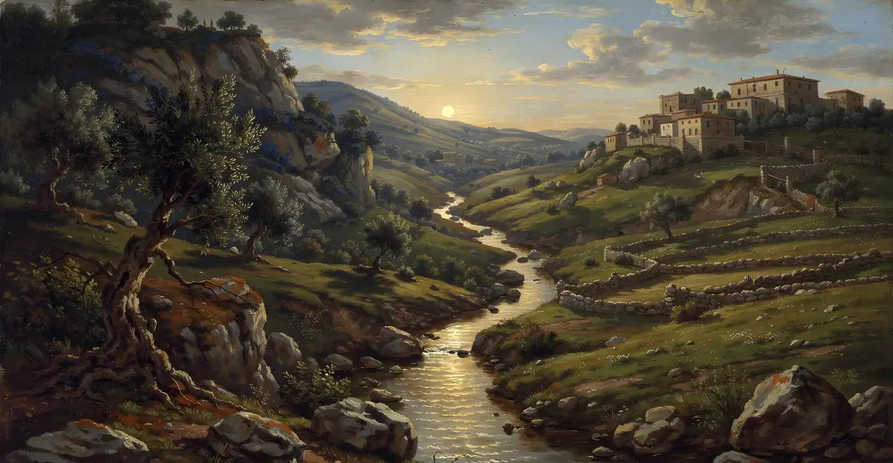 Josua 17,9-10 — Josua, Ölgemälde · TruthPrints