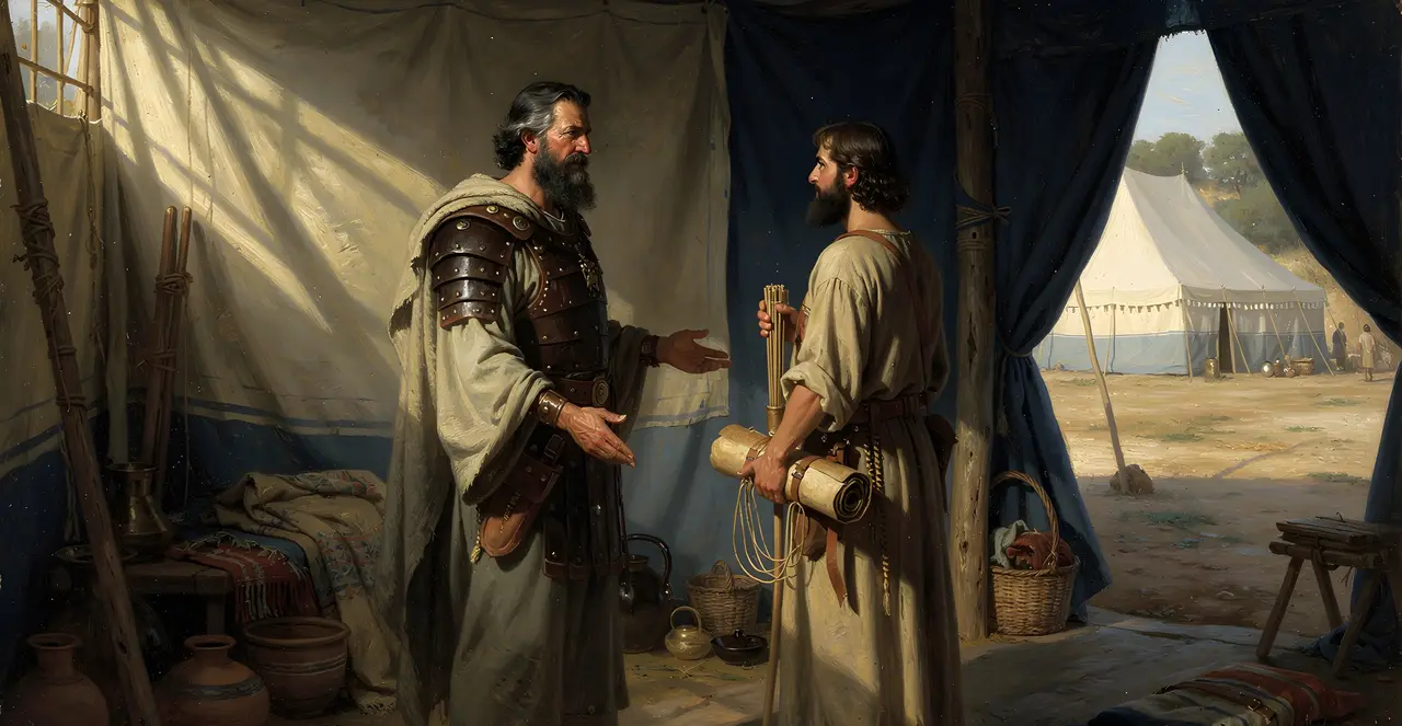 Josua 18,8-10 — Josua, Ölgemälde · TruthPrints