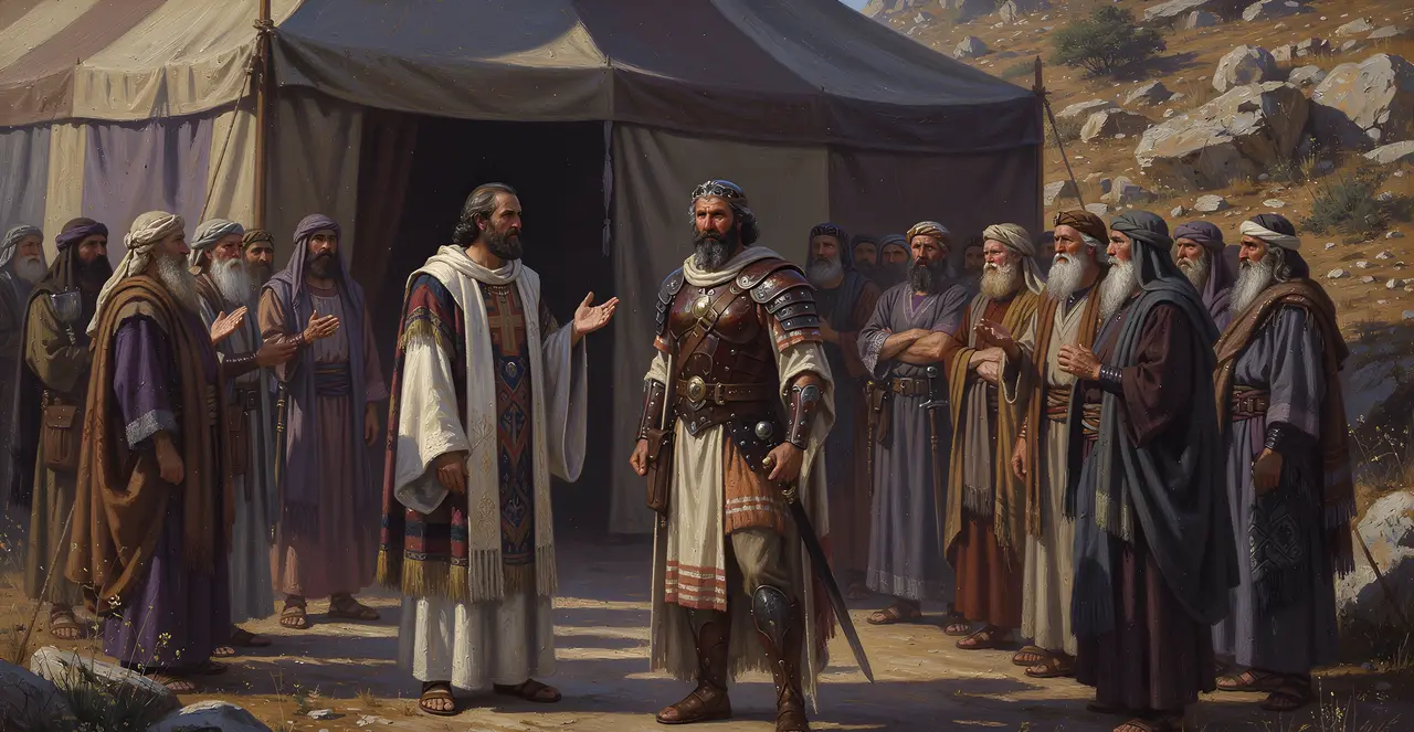 Joshua 19:49-51 — Joshua, oil painting · TruthPrints