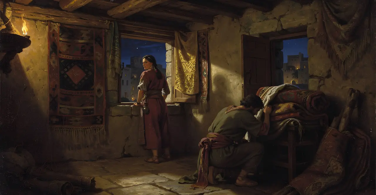 Joshua 2:1-3 — Joshua, oil painting · TruthPrints