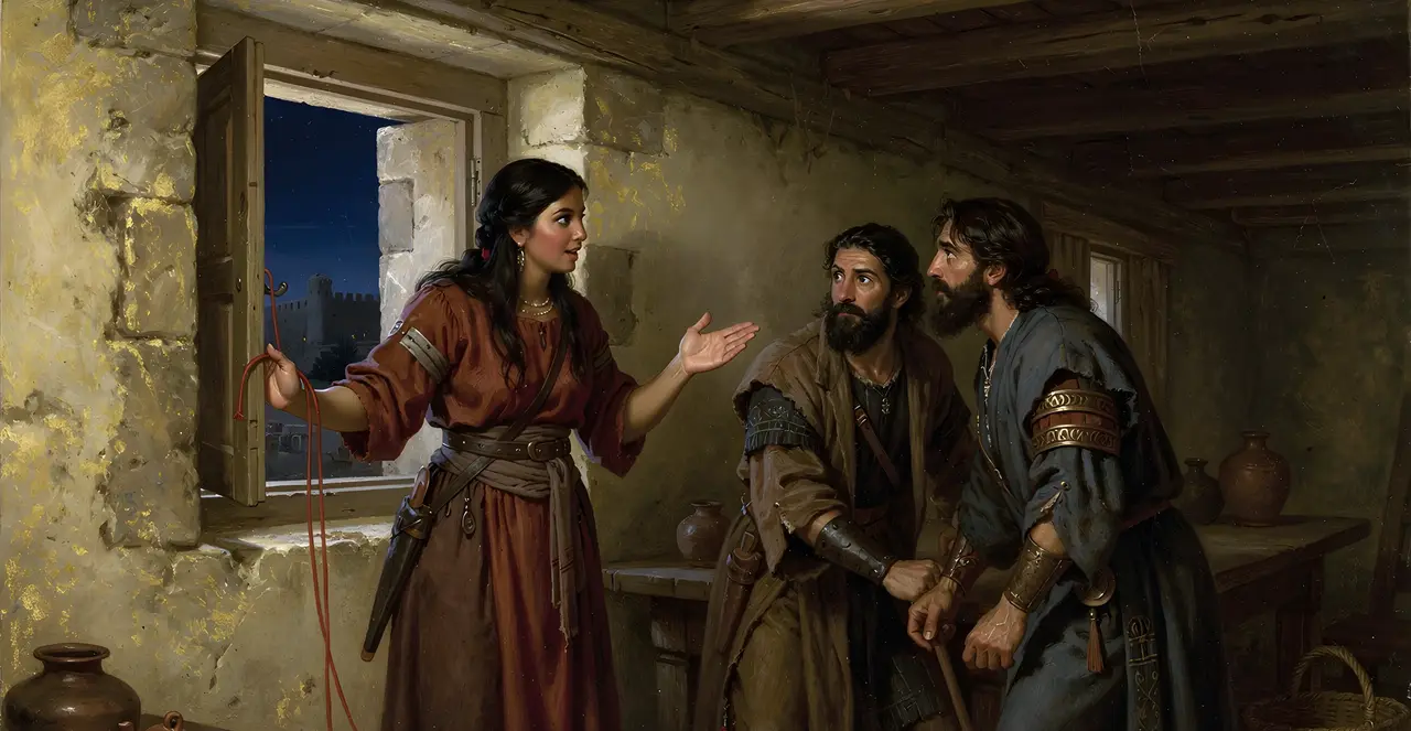 Josua 2,18-19 — Josua, Ölgemälde · TruthPrints
